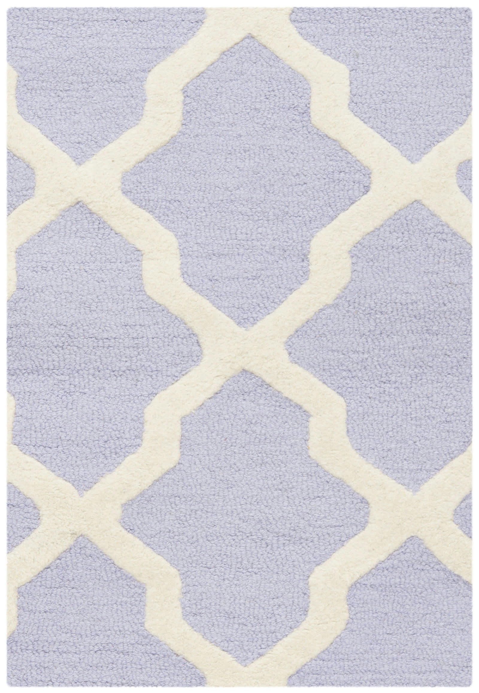 CAMBRIDGE - Tapis de salon interieur en lavande & ivoire, 91 x 152 cm