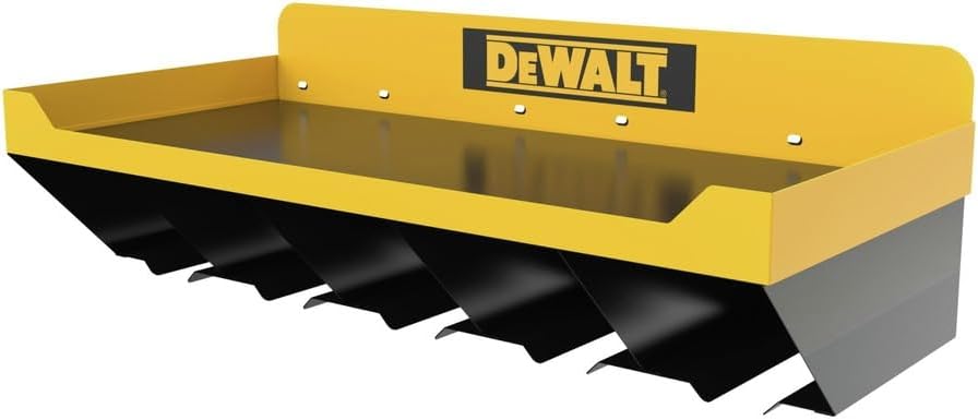 DEWALT Tool Organizer, Power Tool Storage Shelf, Hold up to 5 Tools, 100lb Capacity, DEWALT Workshop Storage System Compatible (DWST82822)