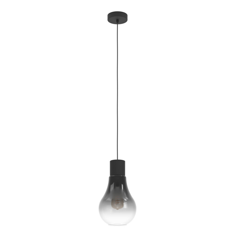Suspension Chasely noire Ø 20 cm E27 40 W EGLO