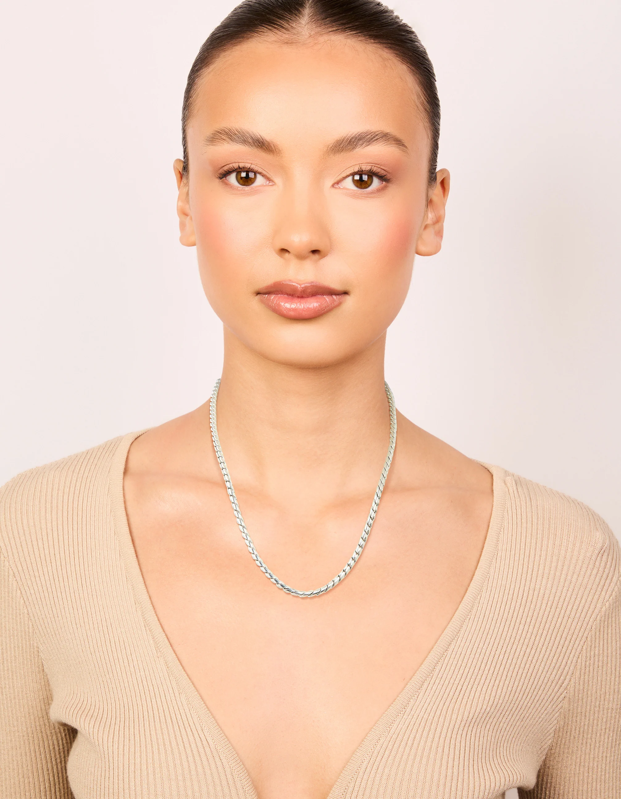 Waterproof Stainless Steel Thick Twist Chain Necklace