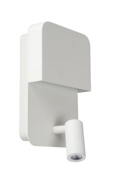 Kinkiet BOXERbiały LED 2x5W 600lm wym:24x10x13,5cm IP20 Lucide