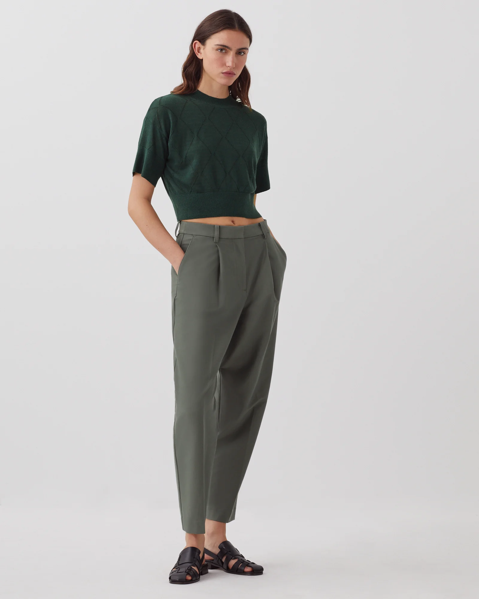 Pull court à manches courtes