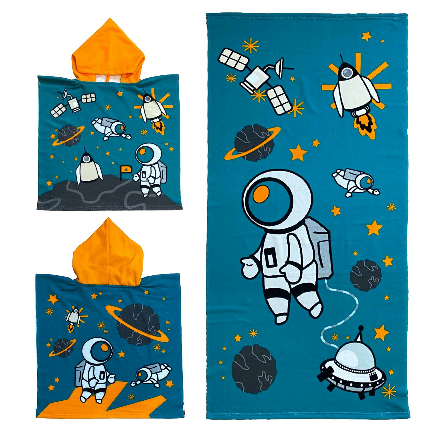 ENFANT - Pack enfant Galactic un Poncho et une Serviette