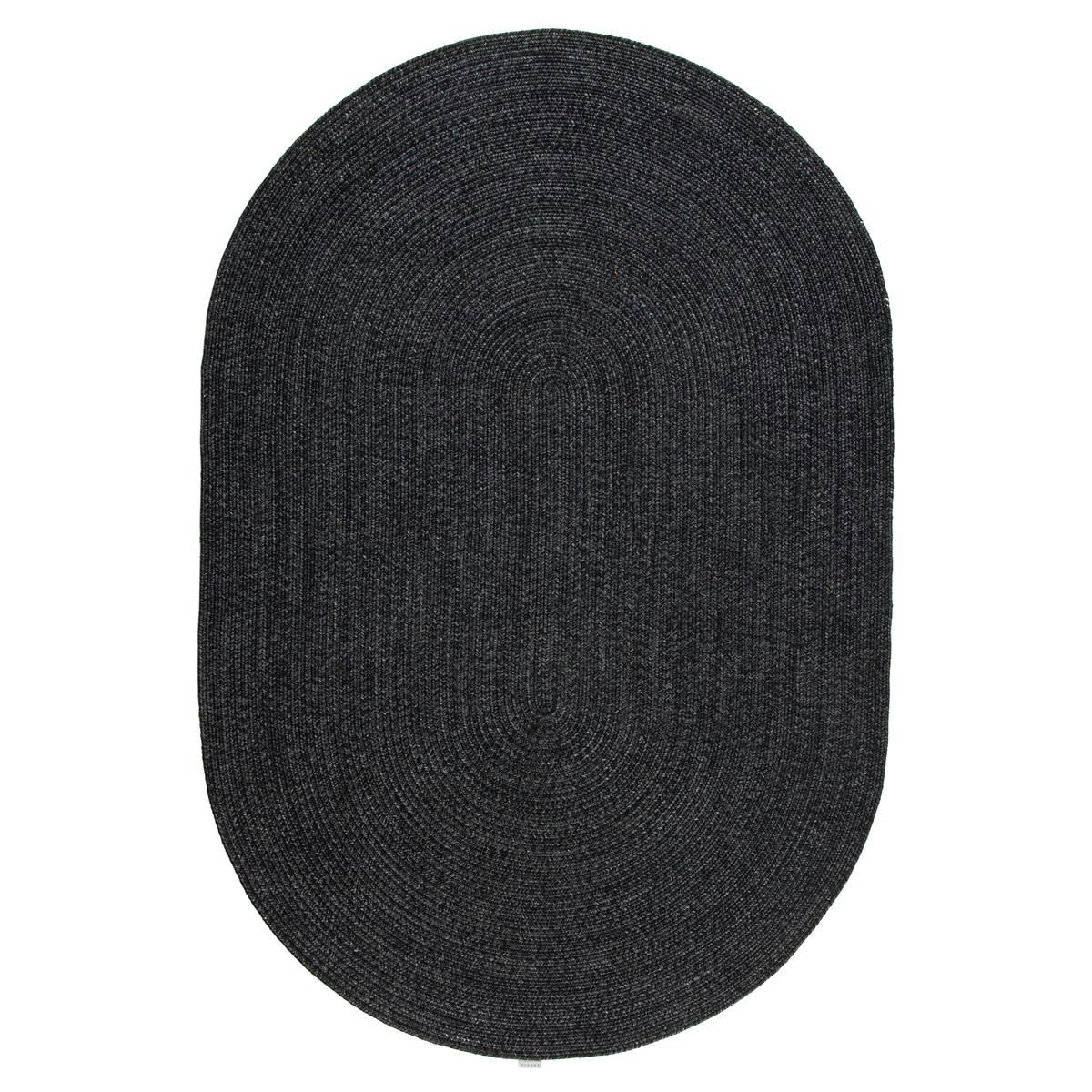 JUTY - Tapis de salon en Polypropylène Gris anthracite 140x200 cm
