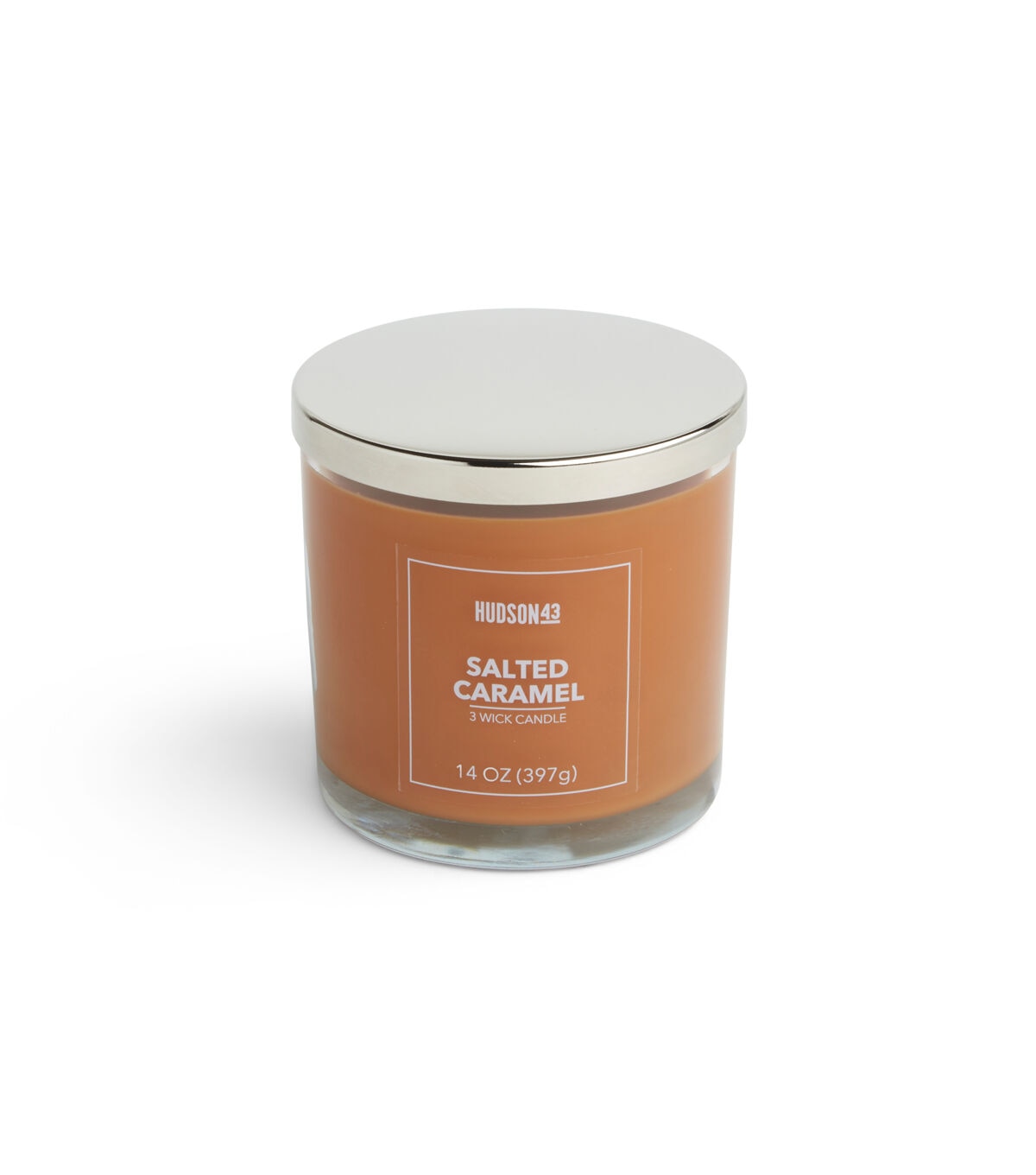 14oz Salted Caramel Scented Jar Candle by Hudson 43