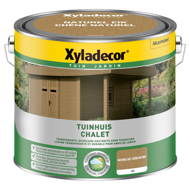 Lasure pour bois Chalet chêne naturel 2,5 L XYLADECOR