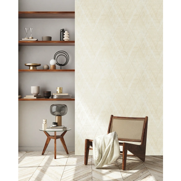 Vliestapete, BxL: 53 x 1005 cm, cremefarben