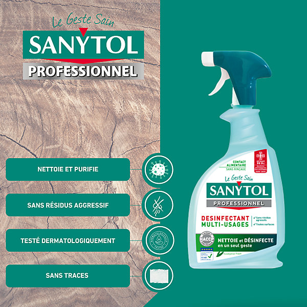 Désinfectant multi-usages eucalyptus Sanytol 0,75L
