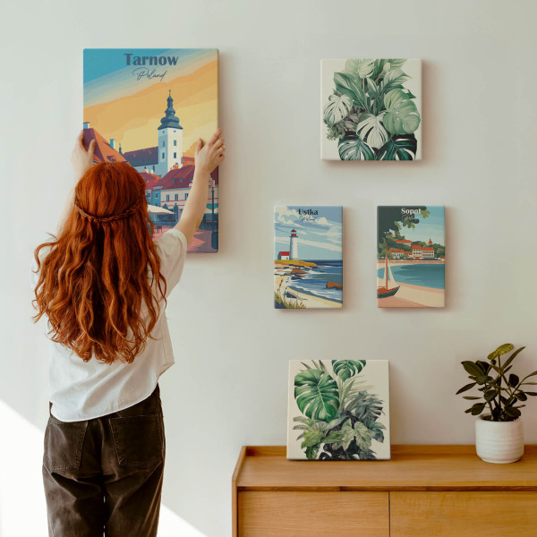 Obraz canvas 5 części Polskie miasta|20x30, 30x30, 40x60|Wallfluent