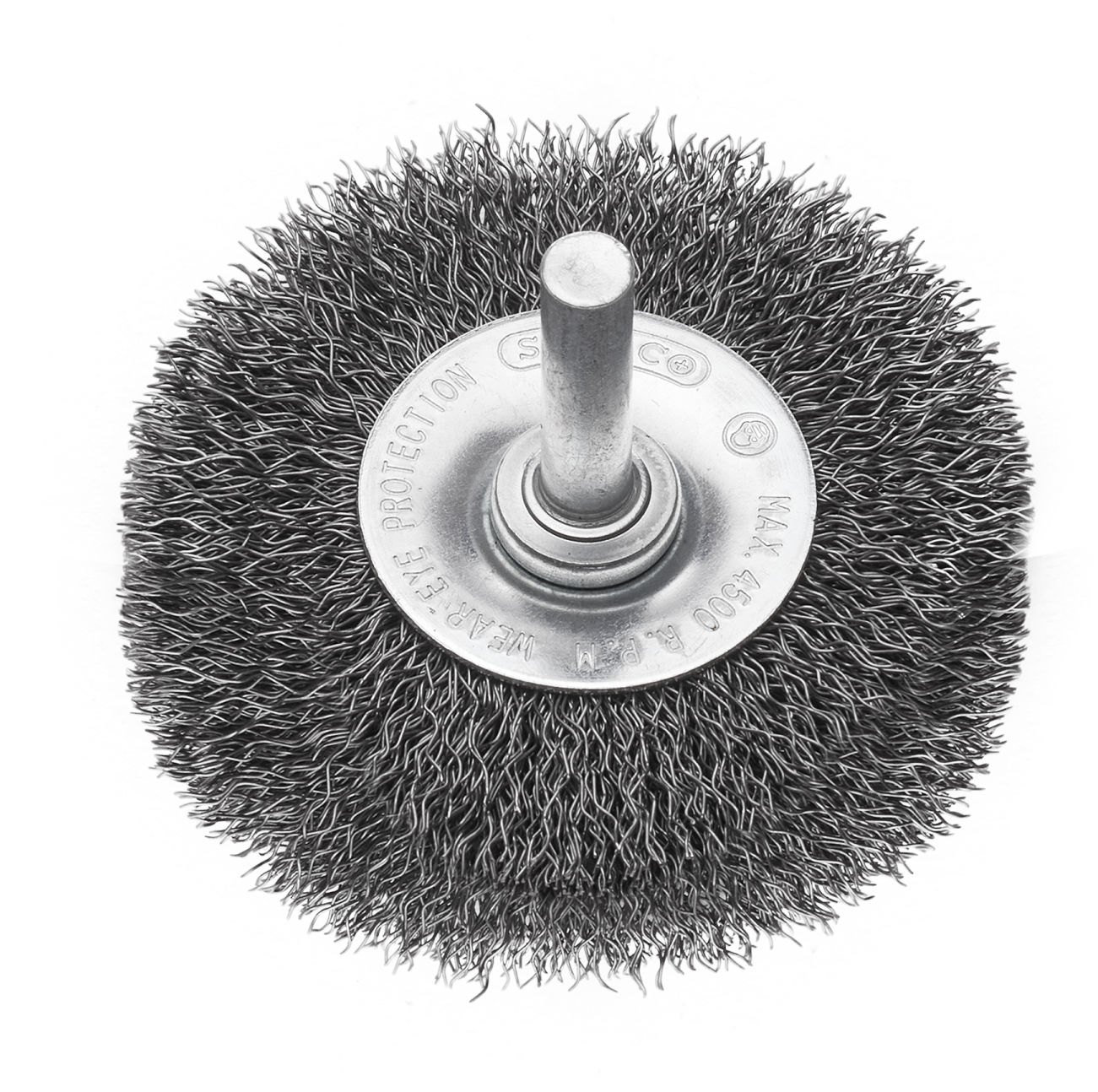 Szczotka czołowa ø60 mm , trzpień ø6 mm STALCO S-34324