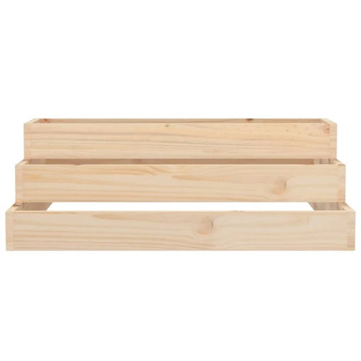NNEVL Planter 80x80x27 cm Solid Wood Pine