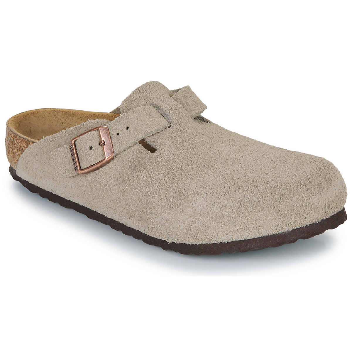BIRKENSTOCK - Boston Kids LEVE Taupe - Suede / Taupe