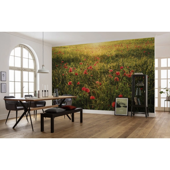 Vliestapete »Poppy World«, Breite 450 cm, seidenmatt