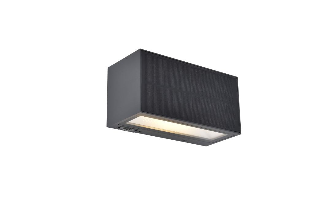 Kinkiet zewnętrzny hybryda solar lub sieć wbudowany LED 9W INKA Lutec