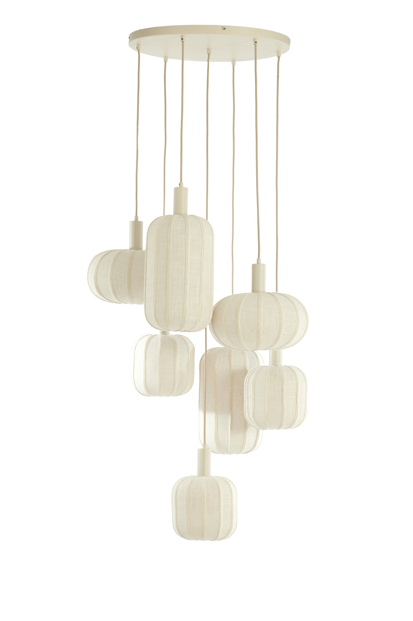 Light & Living hanglamp TUFIA - wit - Ø53x34cm