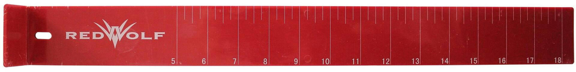 Red Wolf Plastic Ruler, 18-in