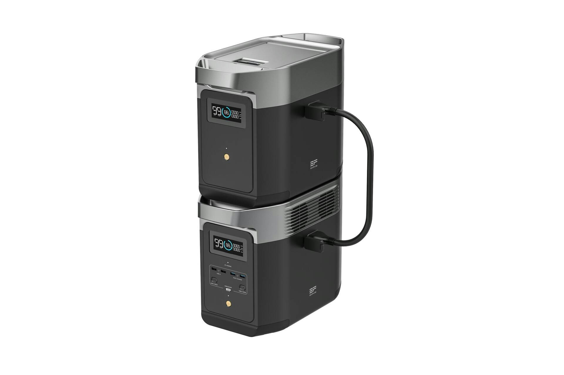 EcoFlow 1800W Output/2700W Surge 2048Wh Capacity Delta 2 Generator Ex Battery BDL