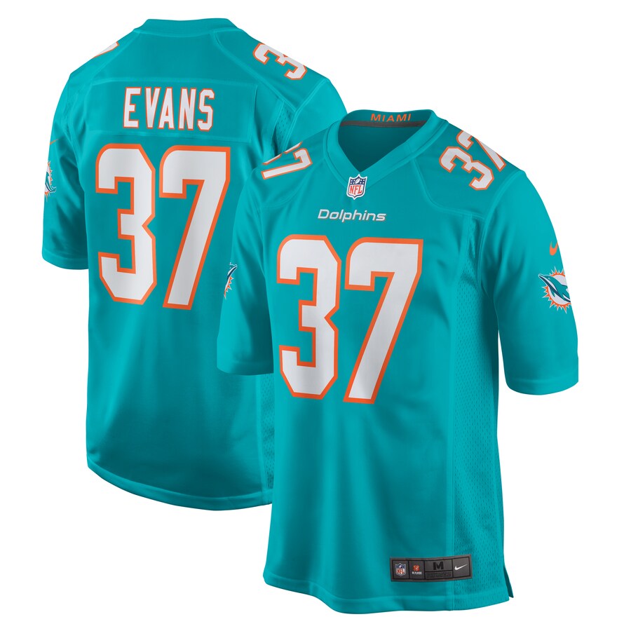 Darrynton Evans Miami Dolphins Nike Team Game Jersey -  Aqua