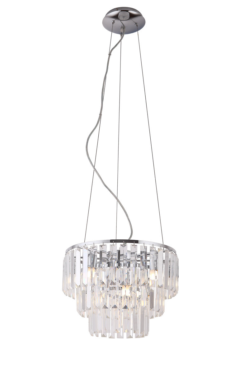 Lampa wisząca chromowana MONACOP 9xG9x40W wym: 150x42x42 cm Maxlight