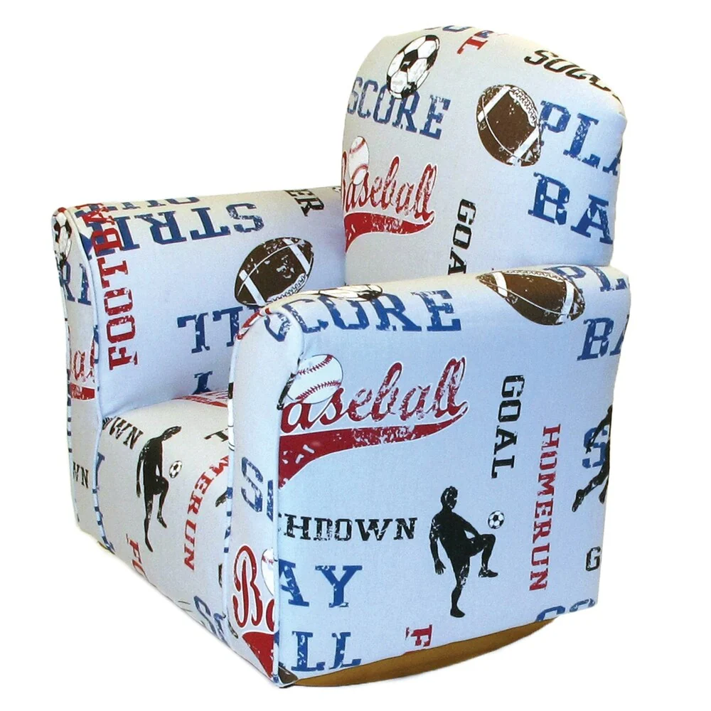 Toddler Rocker in Sports Printed Cotton