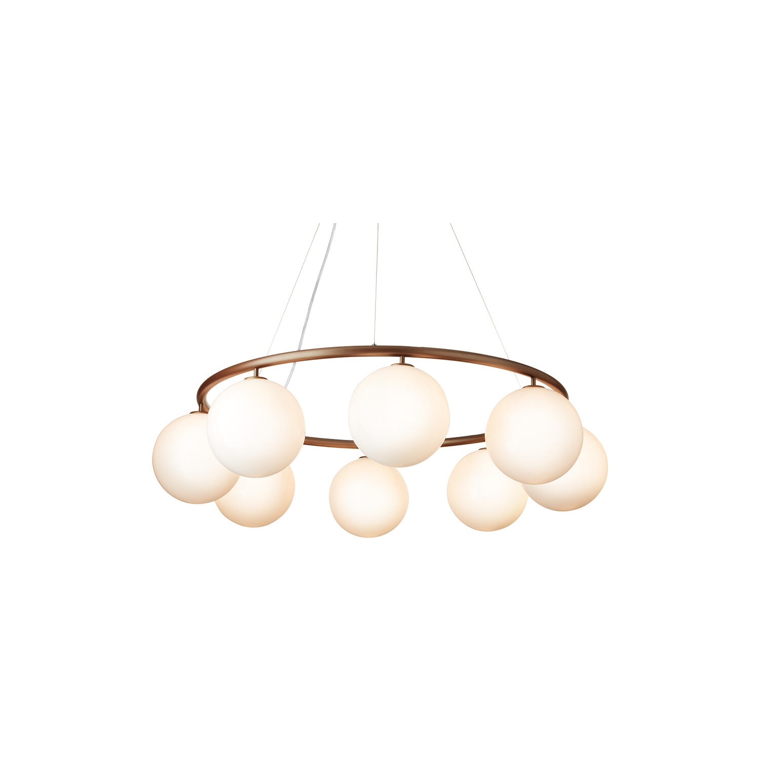 Miira 8 Circular Pendant, dark bronze/opal