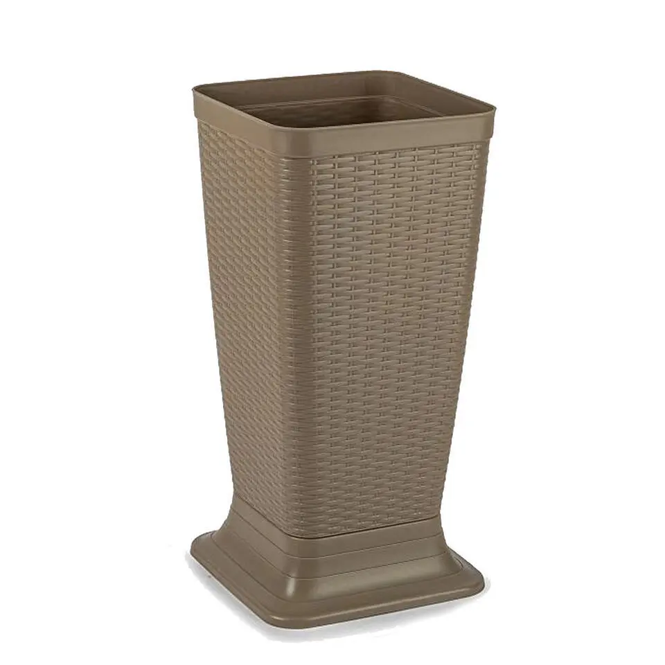 Plasticforte Paraplubak/houder - beige - kunststof - D26 x H52 cm