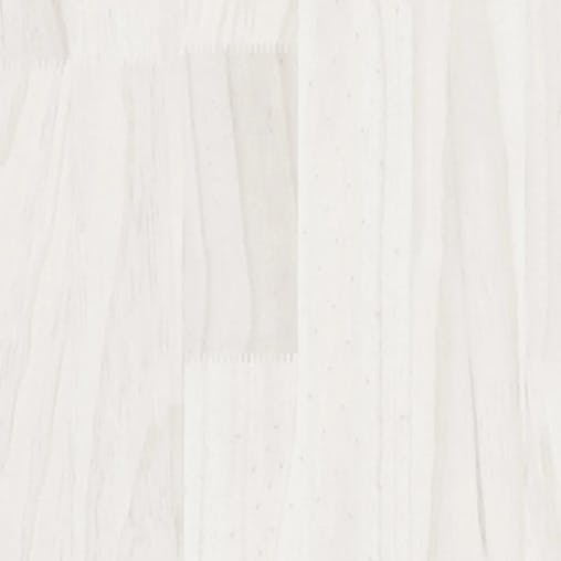NNEVL Garden Planter White 70x70x70 cm Solid Pinewood