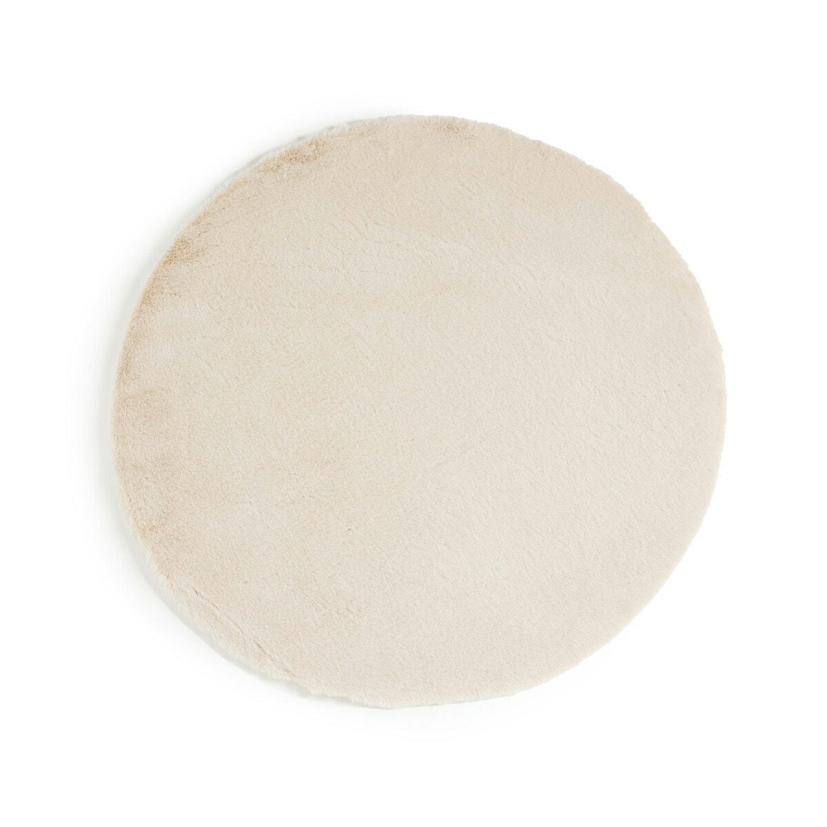 Tapis enfant rond, tissu duveteux, Mouflette