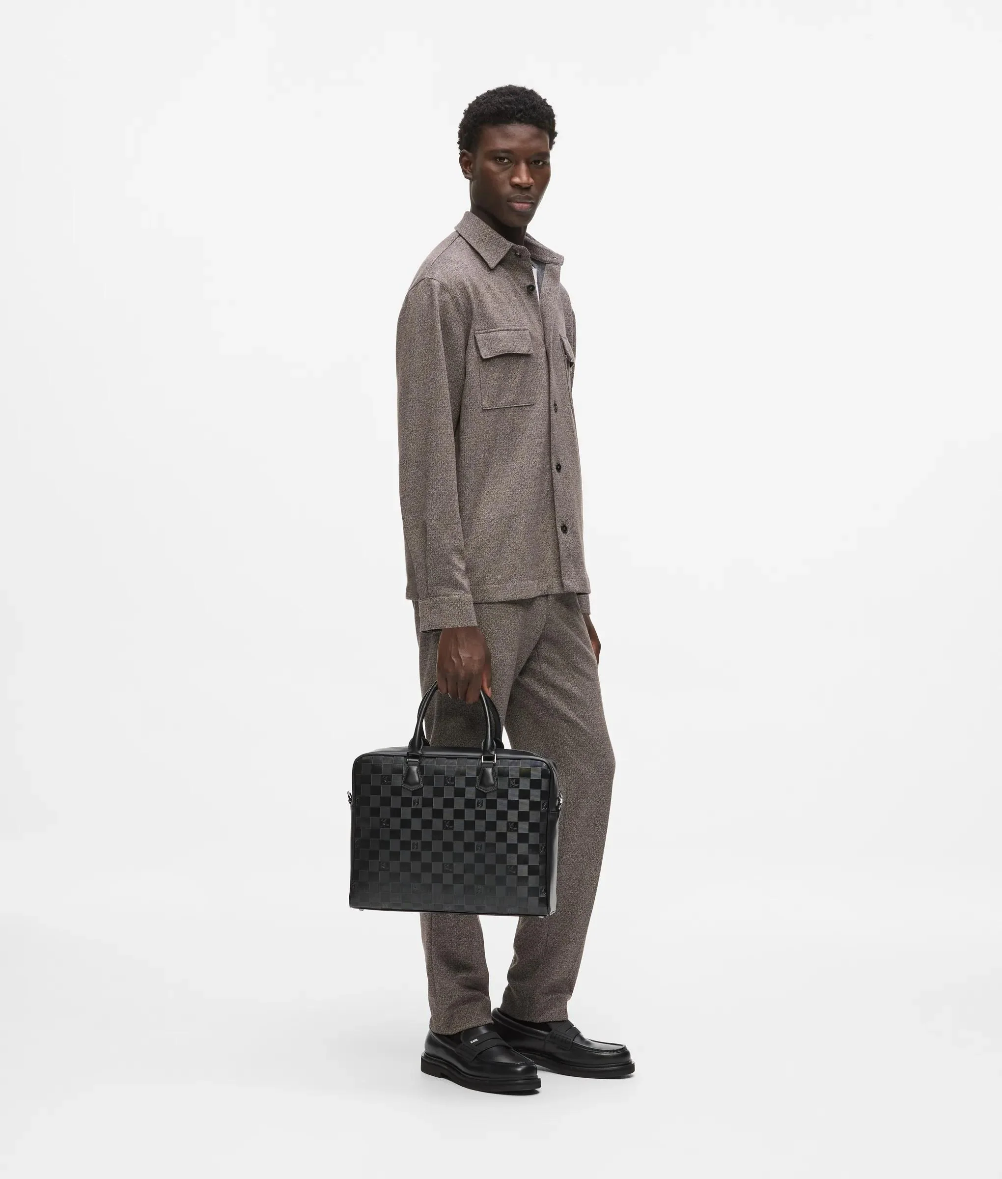 Sac pour ordinateur portable Monogram à motif damier