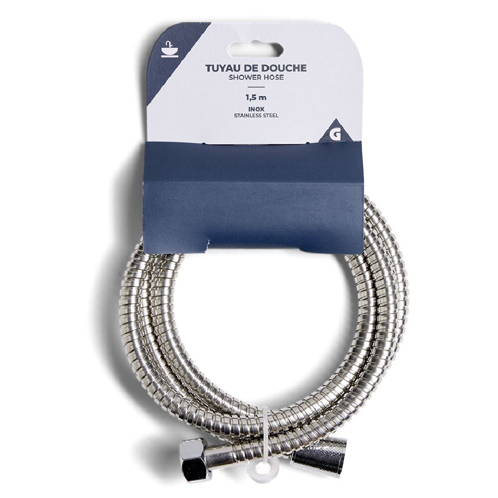Tuyau flexible de douche en inox 1,5m