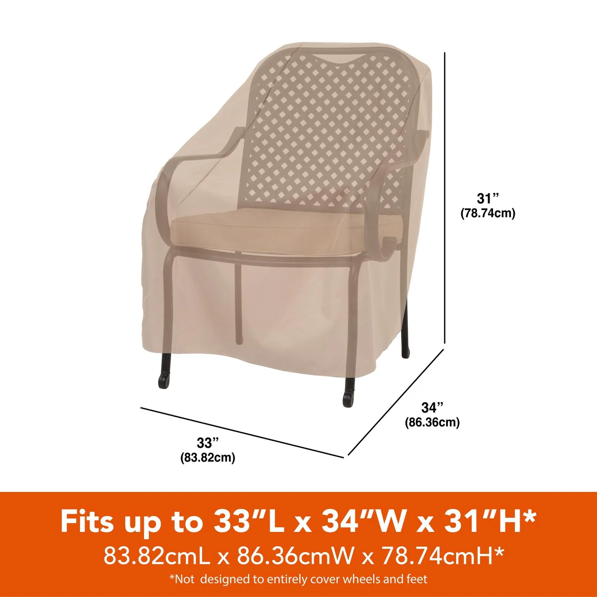 Modern Leisure Basics Conversation Set, 2 Patio Chairs & 1 Loveseat Cover - 2-Pack