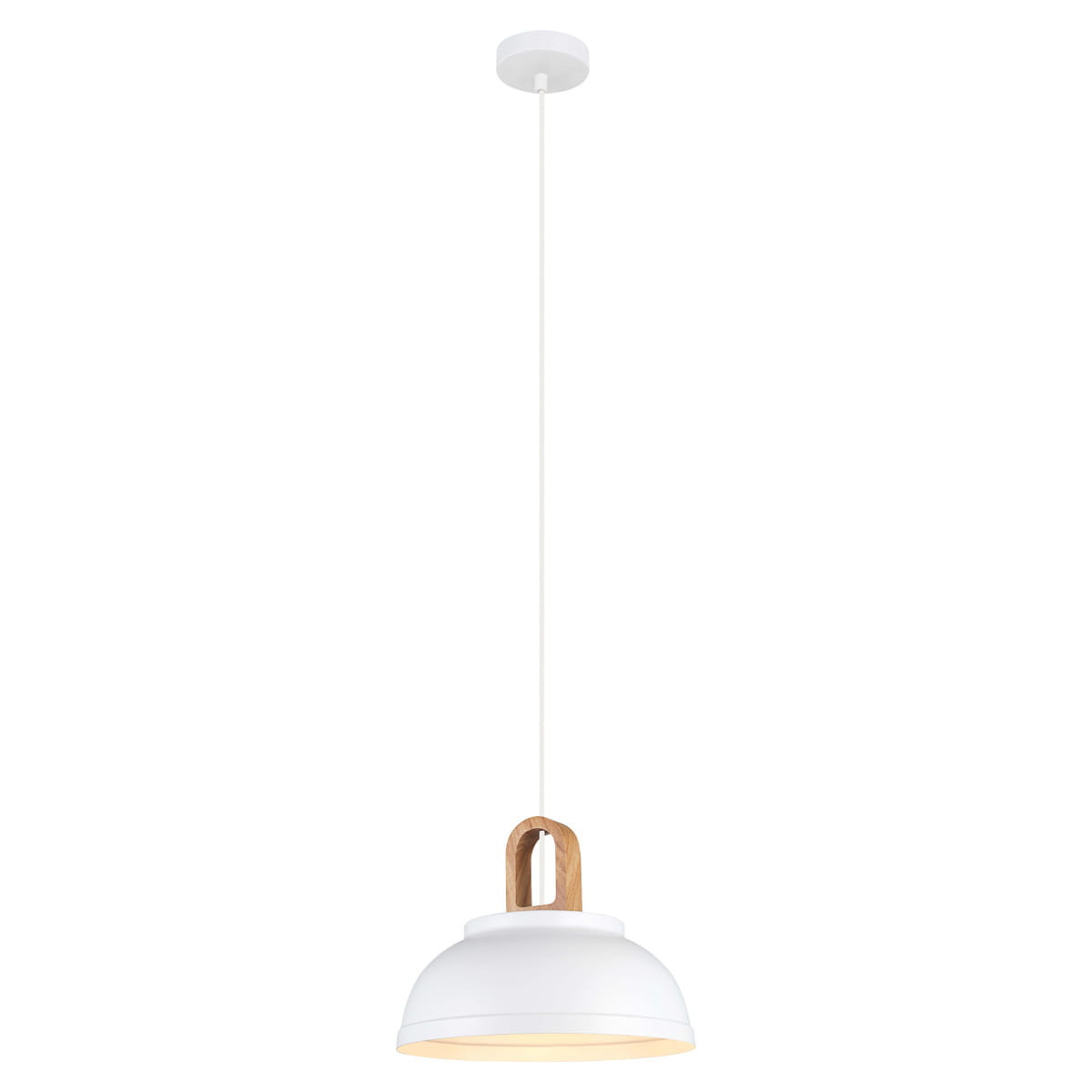 Lampa wisząca biała Danito 1xE27x40W wym: 120x30x30 cm Italux