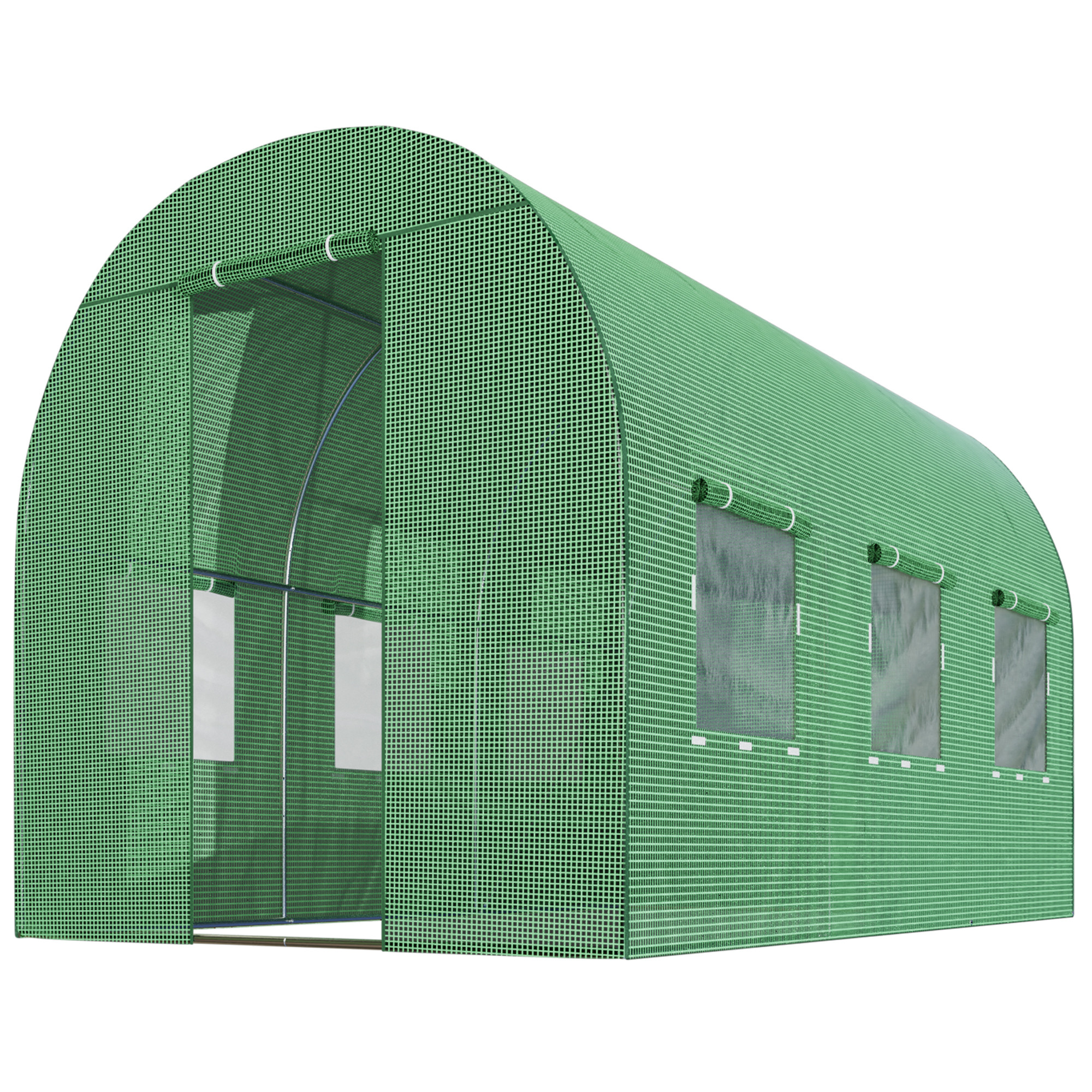 Tunel foliowy ogrodowy szklarnia 2x3,5m tyczki 7m2 zielony Plonos