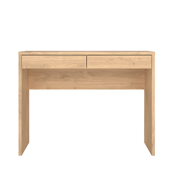 Bureau avec tiroirs effet chêne l. 100,1 cm