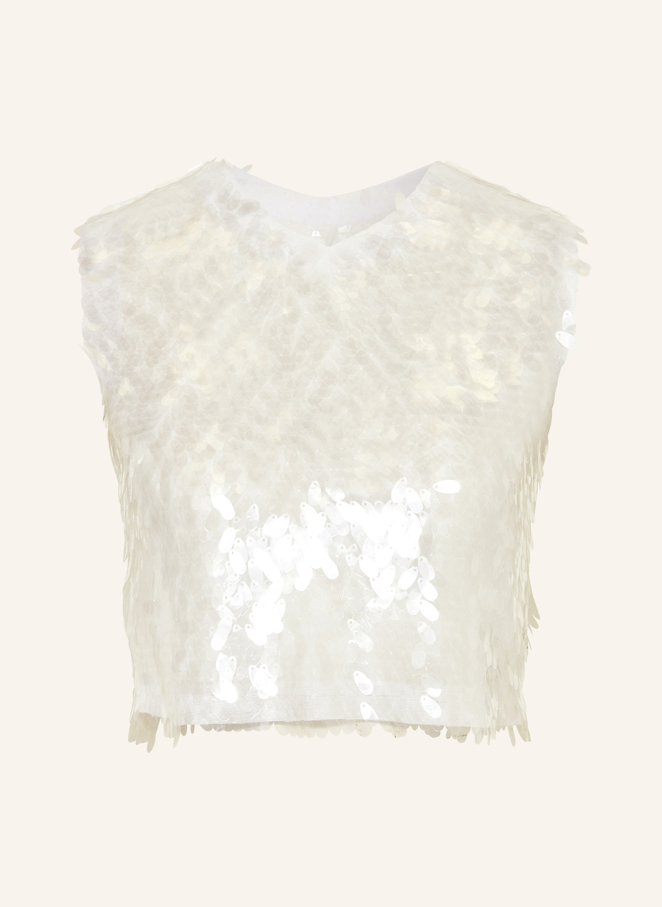 NORMA KAMALI Cropped-Top mit Pailletten