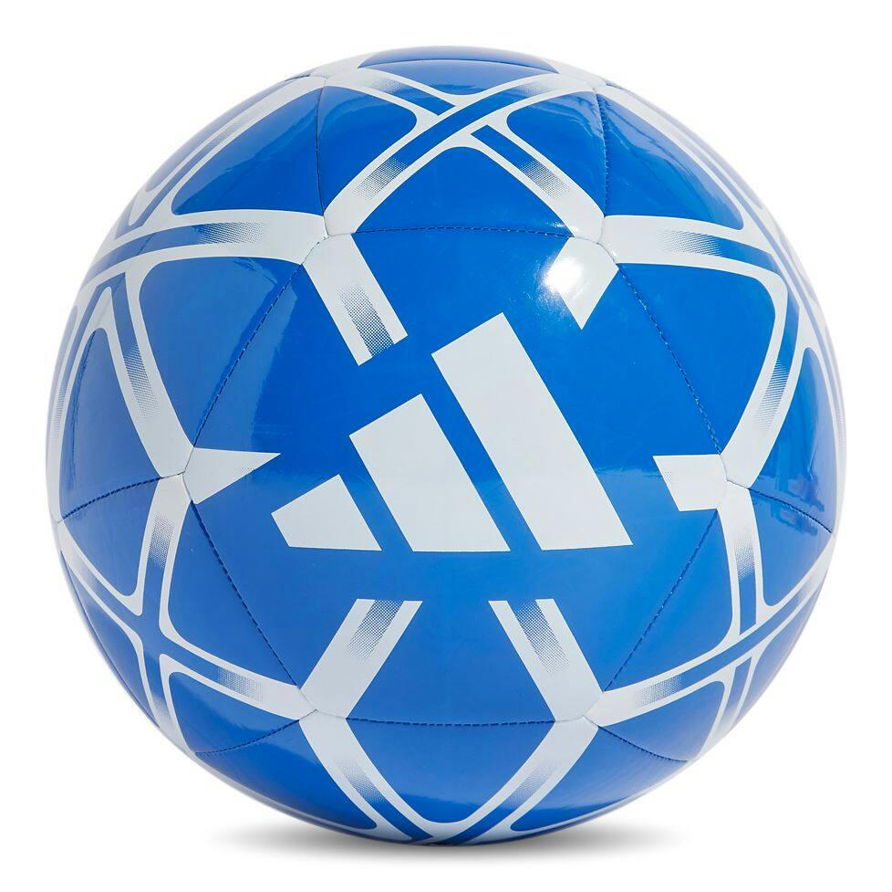 Adidas Starlancer Club Soccer Ball, Blue, Size 5