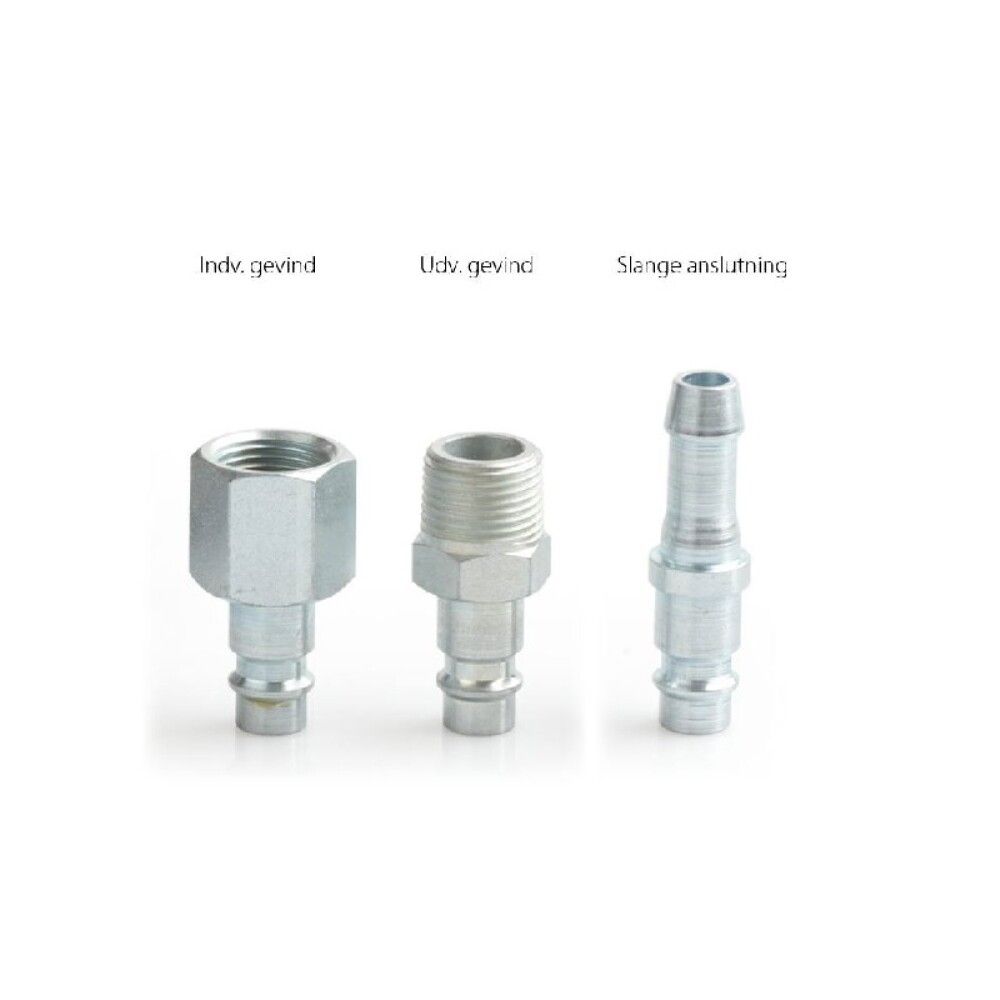 NIPPEL JWL 1/2" (13MM) MED SLANGEANSLUTNING