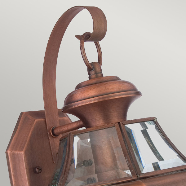 Kinkiet zewnętrznypostarzana miedź Newbury 1xE27x60W IP44 Quoizel