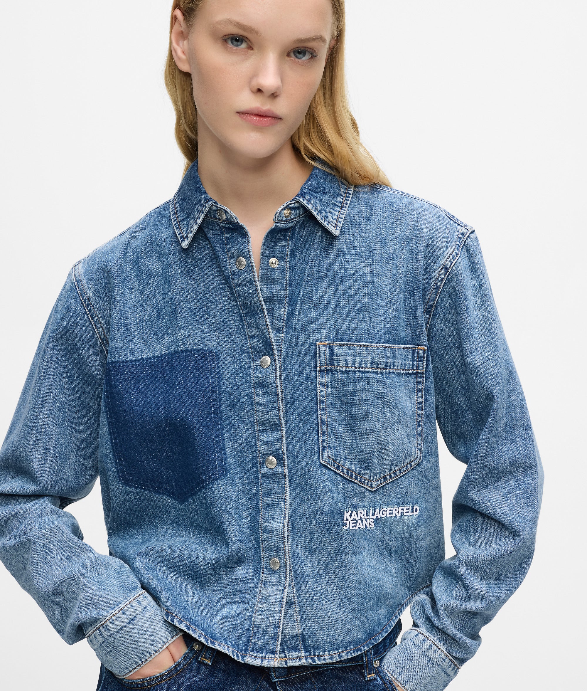 Chemise boxy en denim