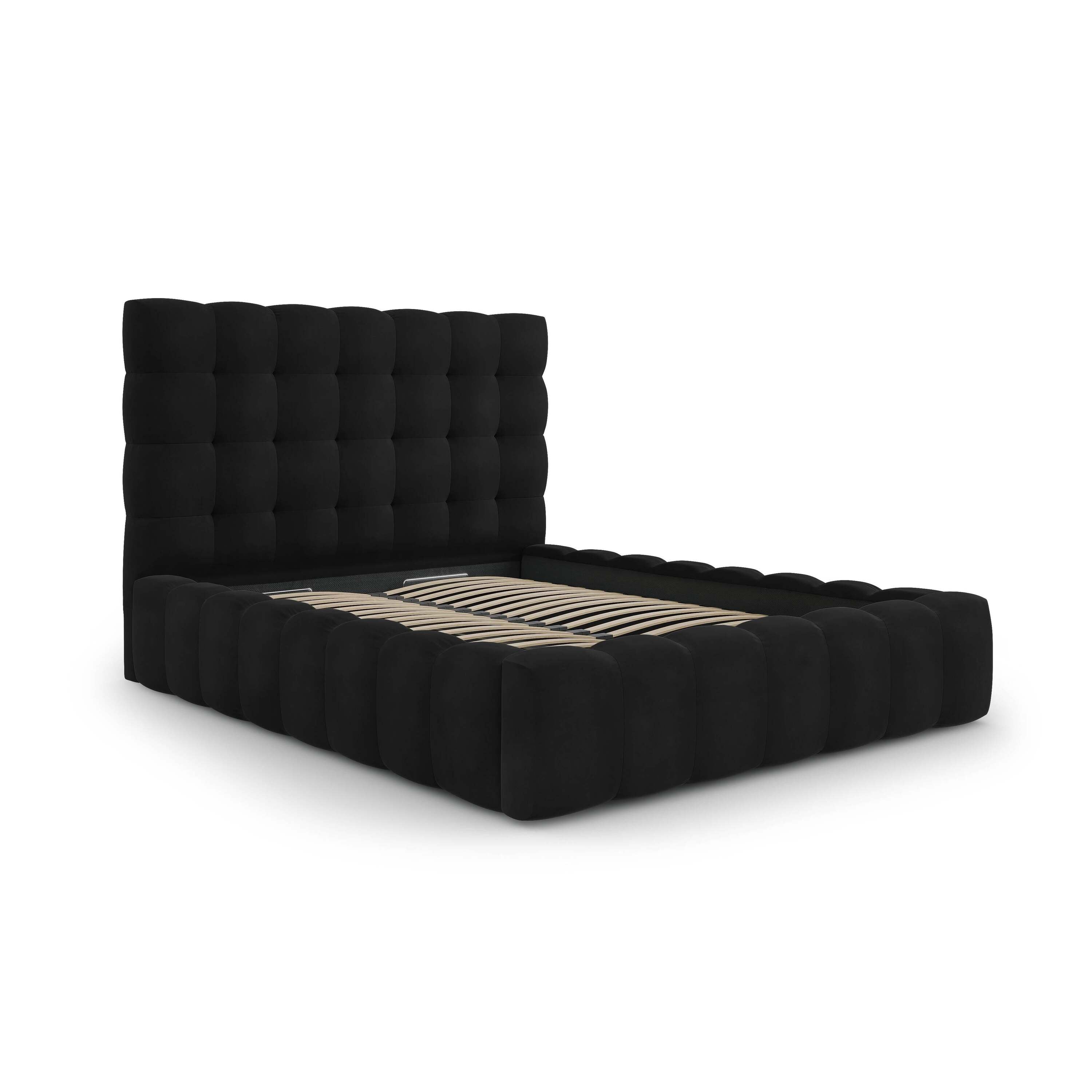 Cosmopolitan Design Bali Bedframe met Opbergruimte - 160 x 200 cm - Zw