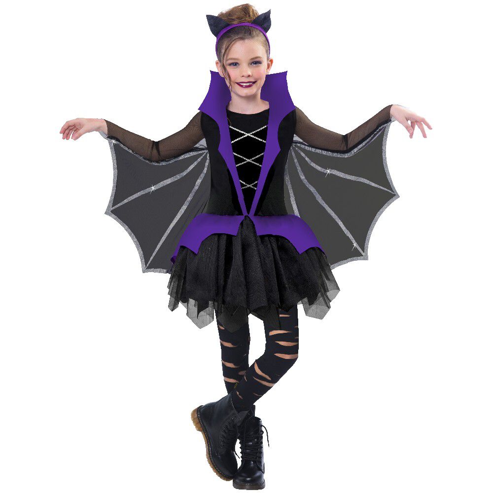 Déguisement fille Halloween chauve souris 11/14 ans