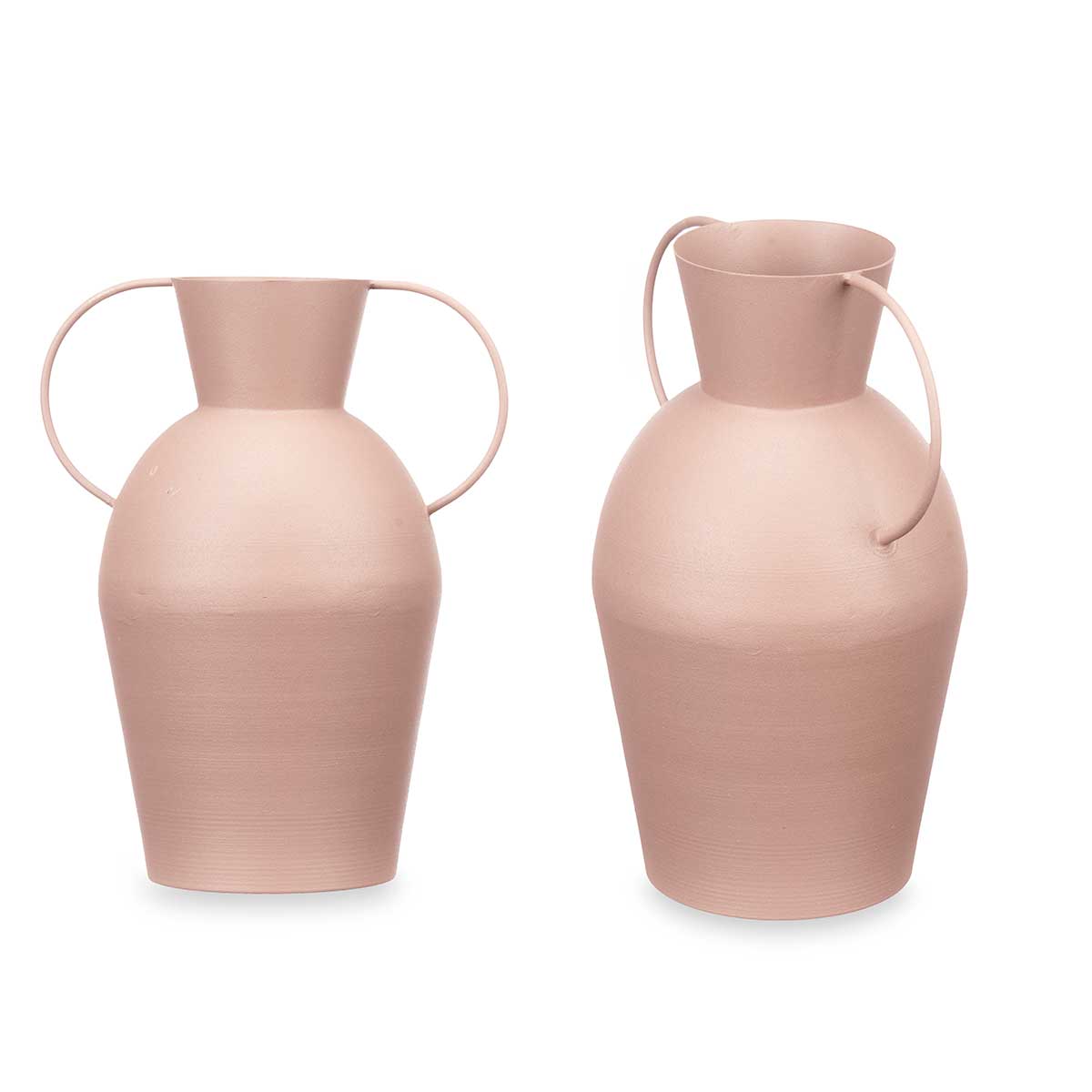 Jarra castanho claro em forma de leiteira em latão 27cm