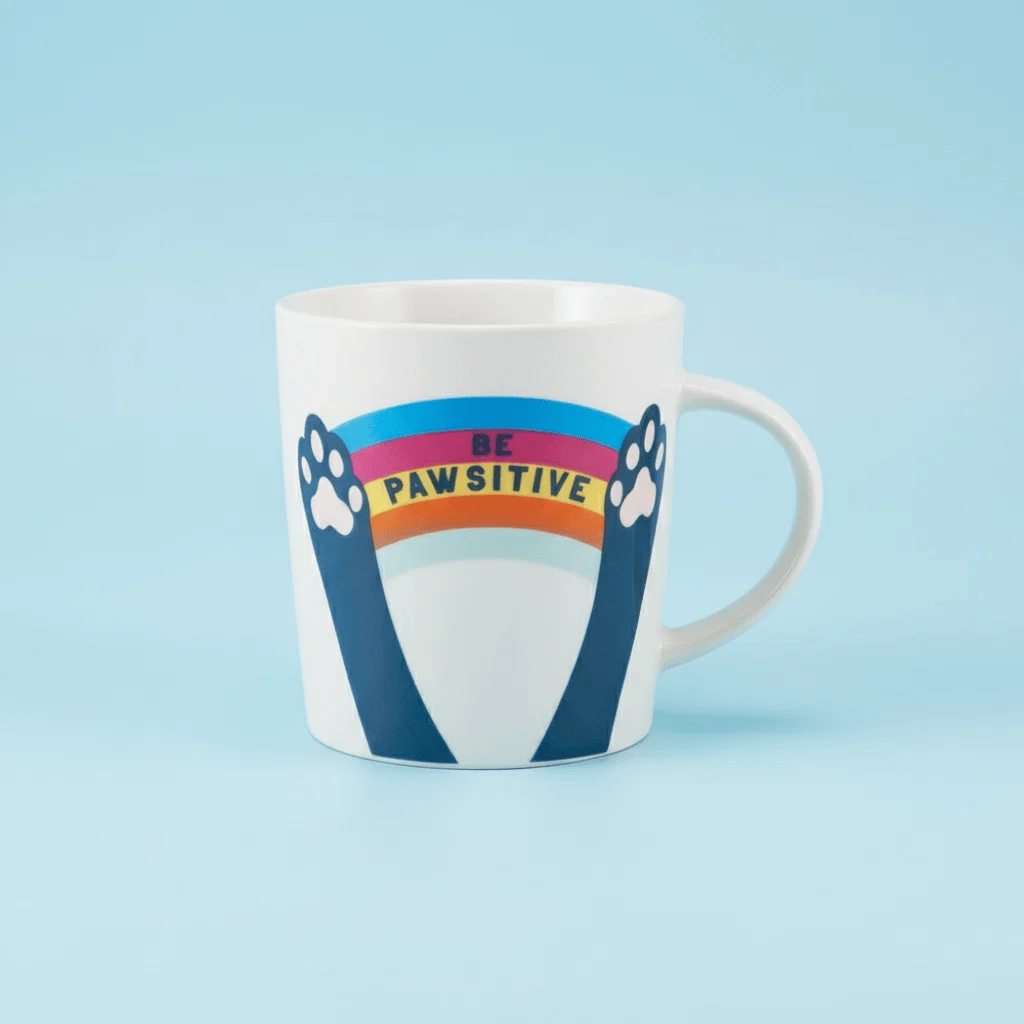 Sentiment Mugs Be Pawsitive Mug