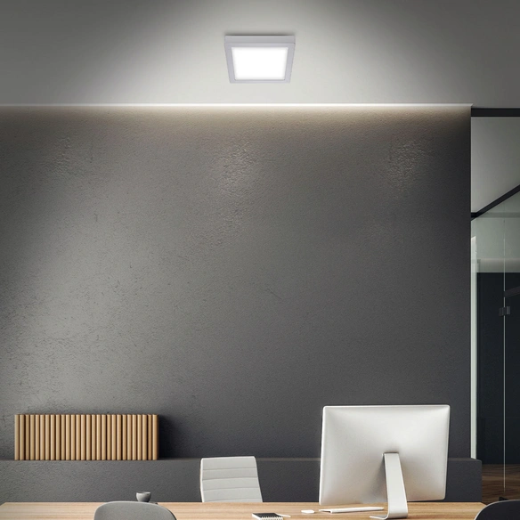 LED-Aufbauleuchte »FIRE«, BxHxL: 22,5 x 3,2 x 22,5 cm, 16,5 W