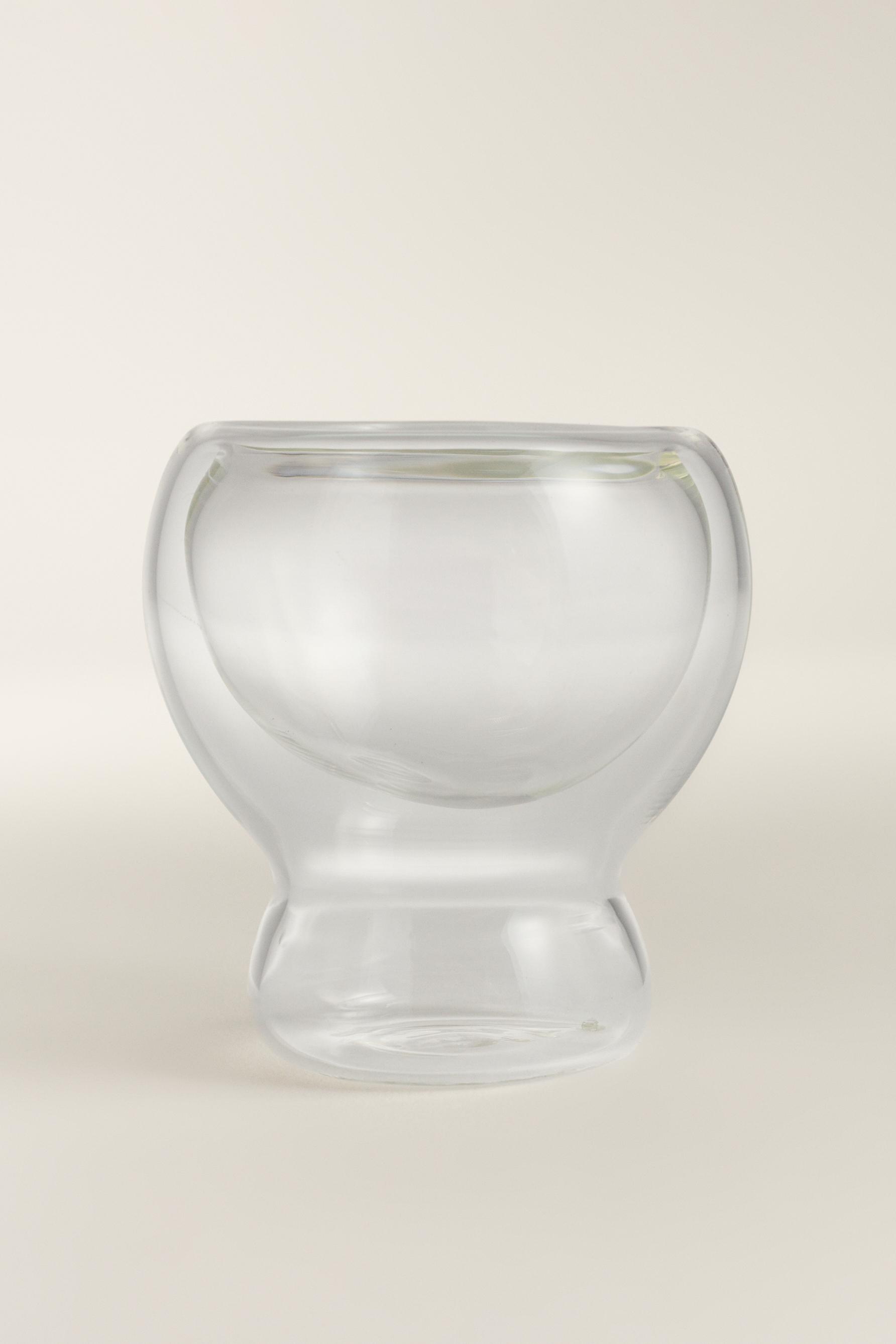 Pack 2 vasos bajos doble pared borosilicato