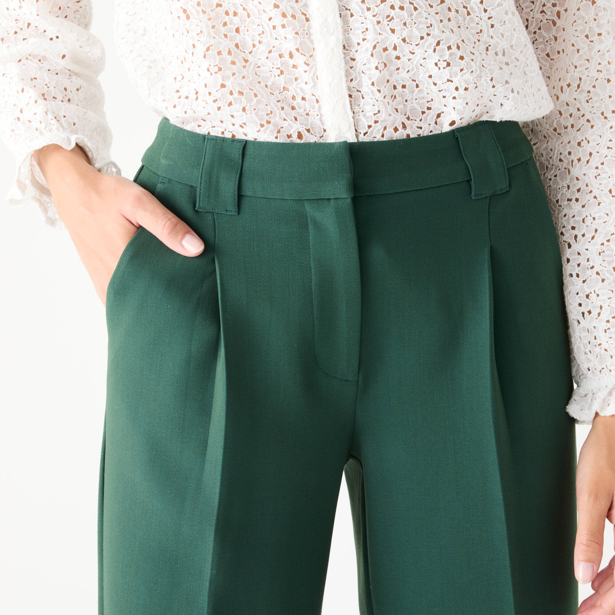 Pantalon large, fluide