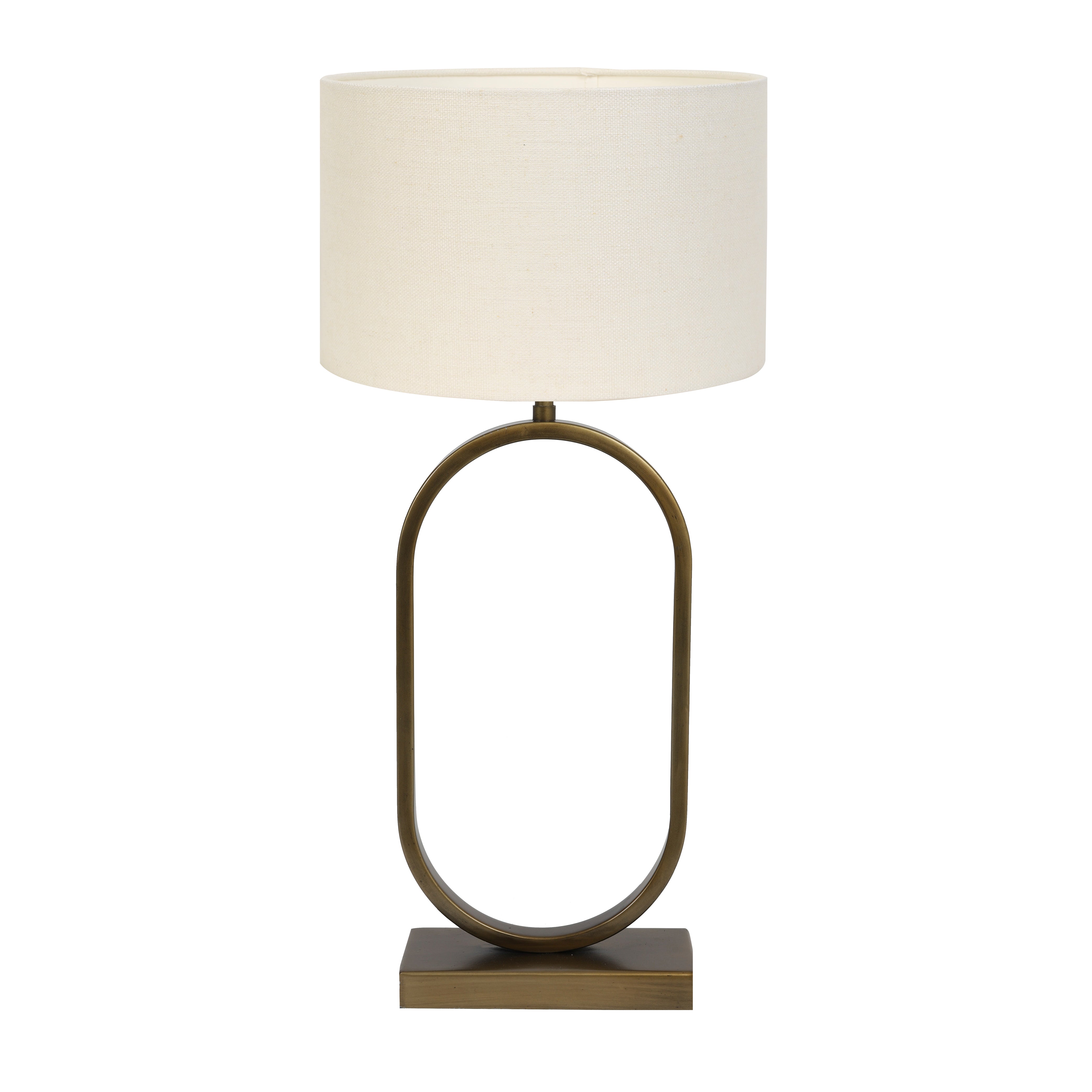 Light & Living tafellamp Jamiri/Livigno - ant. brons, eiwit - 30x30x67cm