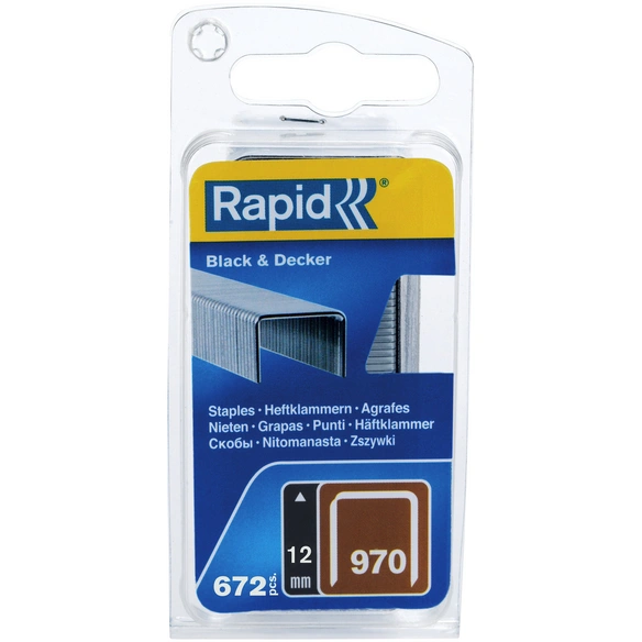 Tackerklammern, 12 mm, Heftklammer Typ 970, 670 St., in Blisterverpackung