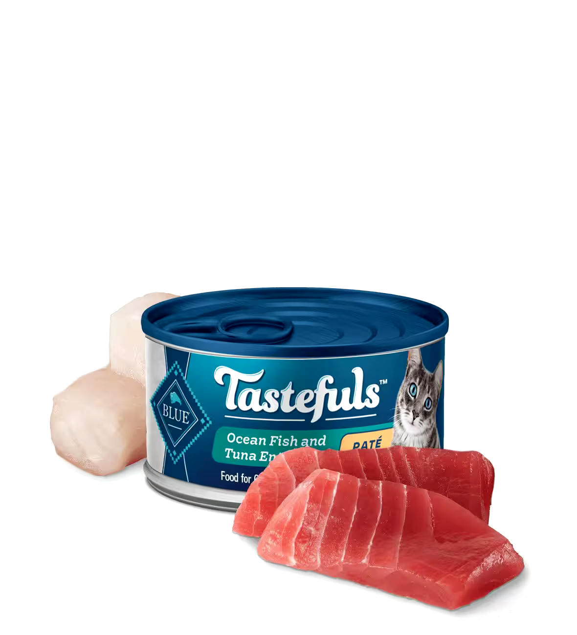 Blue Buffalo BLUE Tastefuls™ Ocean Fish & Tuna Paté Adult Wet Cat Food, 5.5-oz