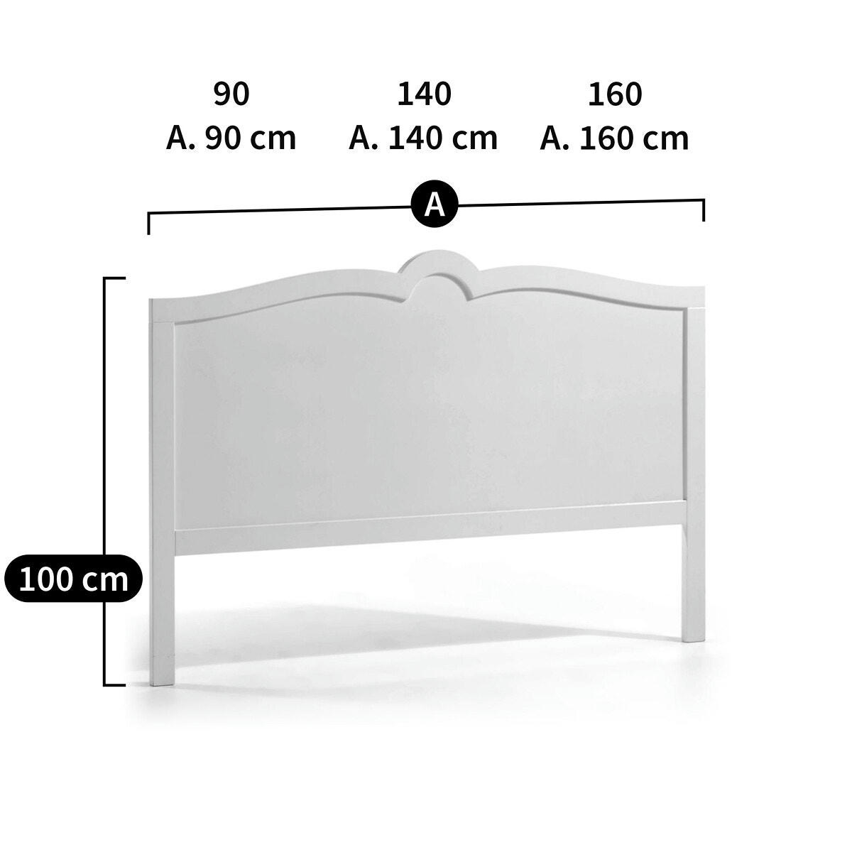 Tête de lit, laquée, Sydia